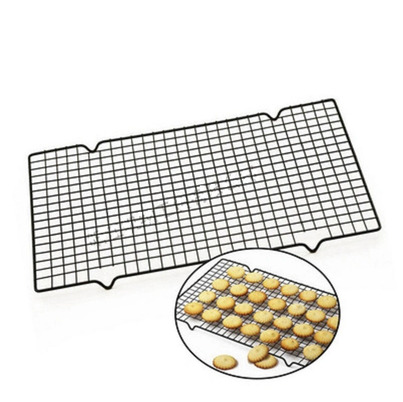 Non Stick Wire Rack Loaf Cooling Mesh Stand Roasting Baking Drying Rack for Cakes Breads Biscuits Cookies Bl14408