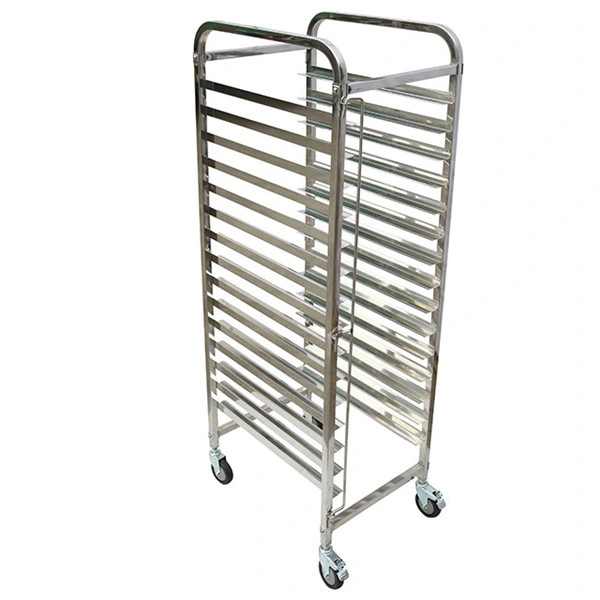 Industrial Stainless Steel Bakery Sheet Pans Bun Trays Bread Cooling Baking Trolley Rack