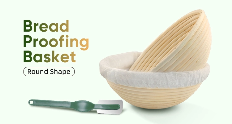 Eco-Friendly Natural Rattan 9 Inch Bread Proofing Basket for Bakers