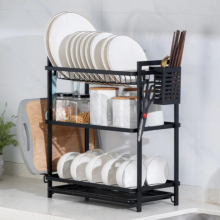 Wholesale Detachable Folding Multi-Layer Vertical Pot Cover Rack Kitchen Storage Rack Iron Multi-Function Countertop Pot Rack