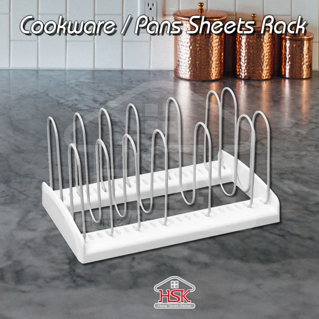 Adjustable Organizer Rack for Pan Pot Lid Cutting Board