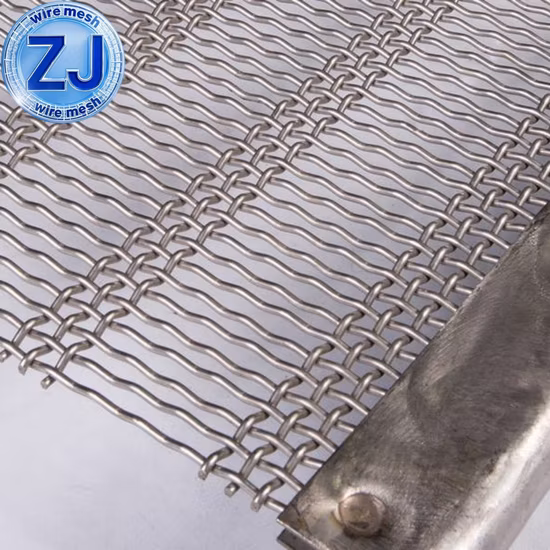 2x2 5x6 4x4 3x3 メッシュステンレス鋼波形ワイヤーメッシュ高温メッシュ